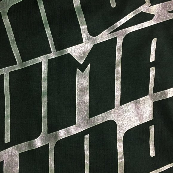 PUMA Black Silver Glittery Large Logo Print Wide Armhole DRY CELL Tank Top - Picture 8 of 9